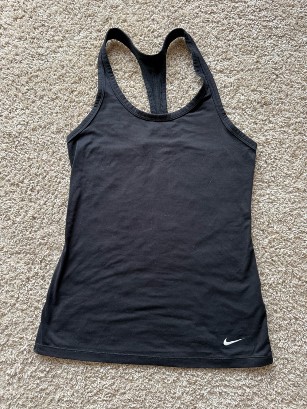 Nike Black Women’s Racerback Tank with Swoosh